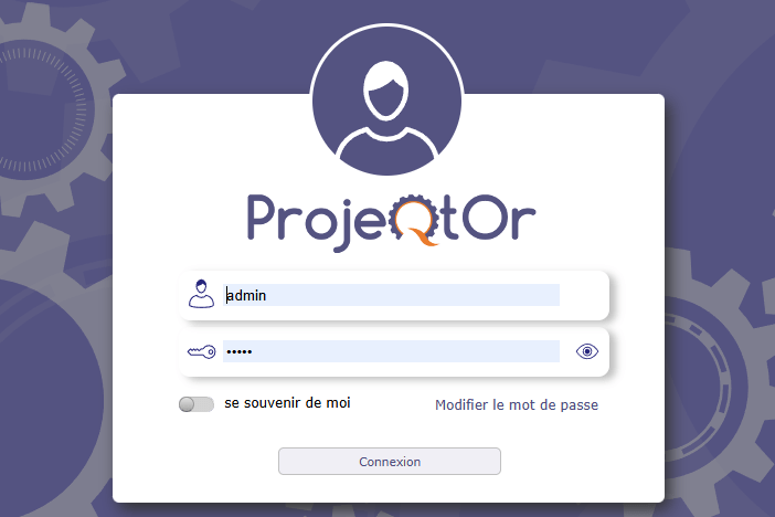 Écran de connexion sécurisé à ProjeQtOr en LDAP / Active Directory - SSO / Single Sign On / SAML