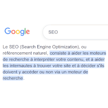 SEO Définition dans Google